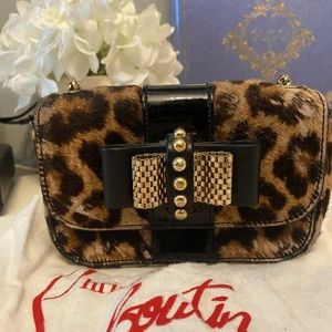 Sweet Charity Leopard Bow Mini Crossbody Bag
